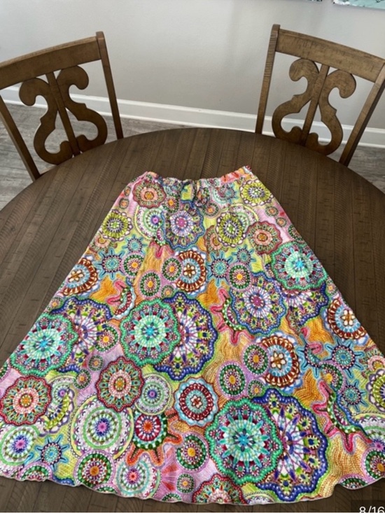 Johnny Was Dresses & Skirts - Johnny Was 100% Silk Adjustable Waist Maxi Skirt Sz XL LIKE NEW